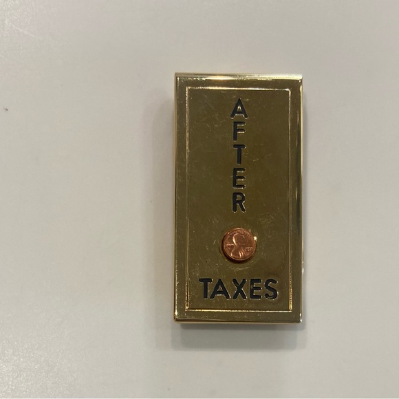 Other - After Taxes money clip-goldtone